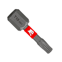 Introducing the DIABLO DT151P5 1 in. #15 Torx Drive Bits (5-Pack) by Diablo. Designed for Torx screws with a hexagonal base, it ensures reliability and precision, enhanced by its MaxTorque Zone for optimal performance in demanding tasks.