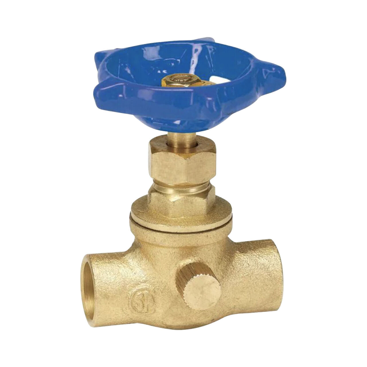 1/2 in. Brass Sweat x Sweat Stop & Waste Valve