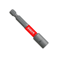 A metallic 1/4 Diablo impact strong drill bit features a hex shank and MaxTorque Zone. Its Diablo brand is highlighted in red and white on a green background, showcasing its precision build.