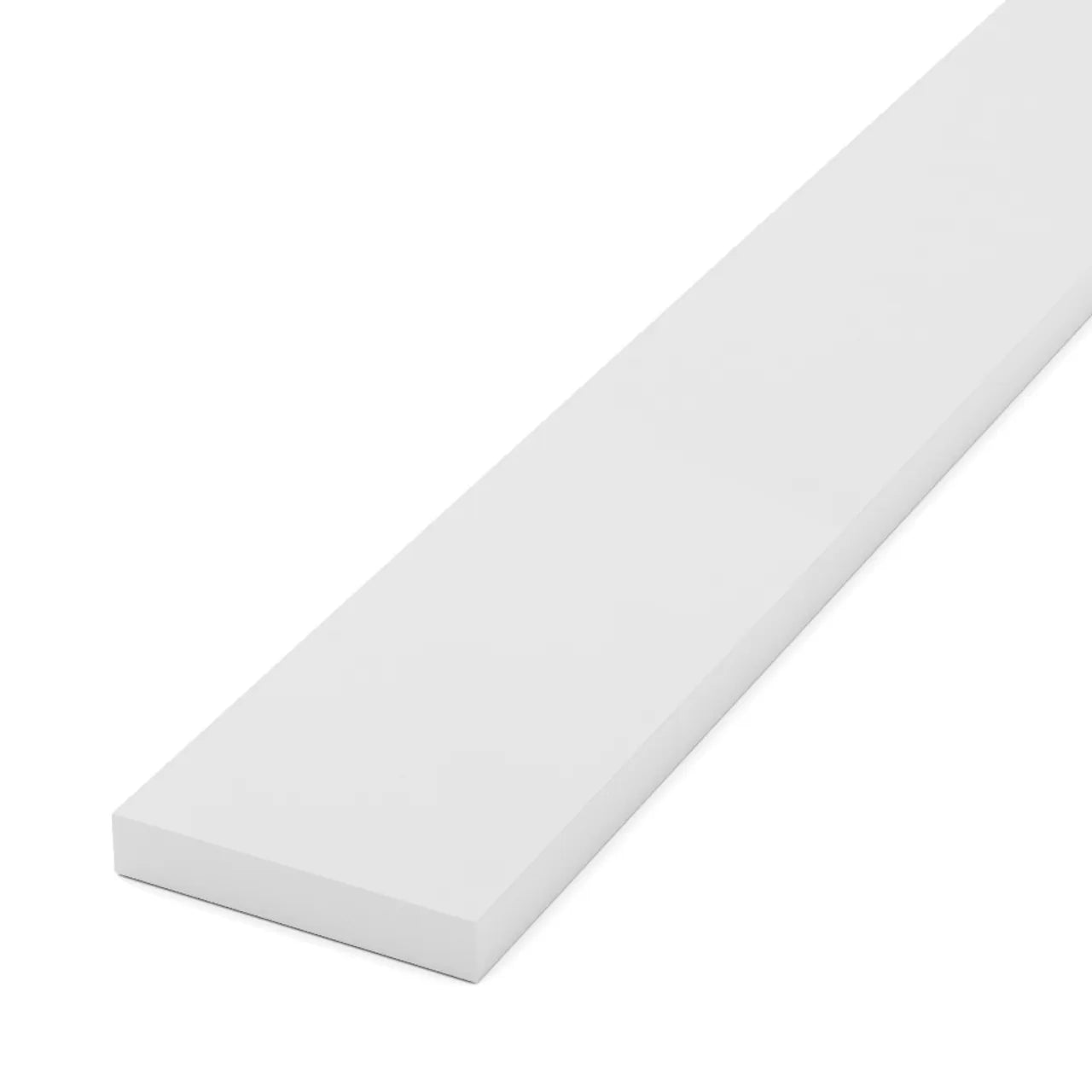 1 in. x 7-1/4 in. x 12 ft. White Cellular PVC Trim Board