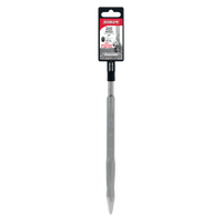 The Diablo DMAPLCH2030 10 in. SDS-Plus Twist Point Chisel features a pointed tip and grooved body, compatible with SDS-Plus systems. The Diablo brand, specifications, and an action image are displayed at the top. Perfectly engineered for heavy-duty concrete drilling.