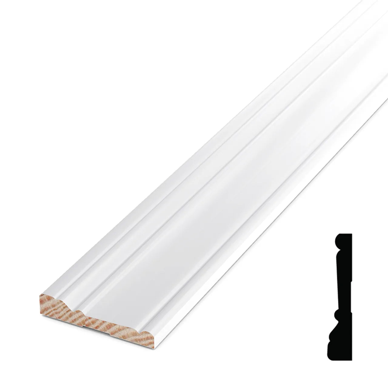 3/4 in. x 3-7/16 in. x 16 ft. Primed Finger Jointed Casing