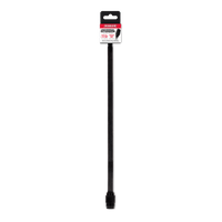 The Diablo DHS500XT18 is an 18 in. x 7/16 in. black universal extension wand for a washer, featuring a quick-change nozzle and a distinctive red and white label on top, designed to extend reach during cleaning tasks.