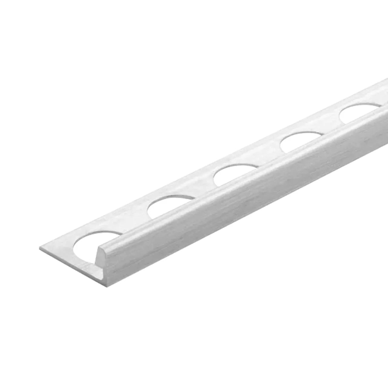 3/8 in. x 98-1/2 in. Aluminum L-Shaped Metal Edging Trim - Silver