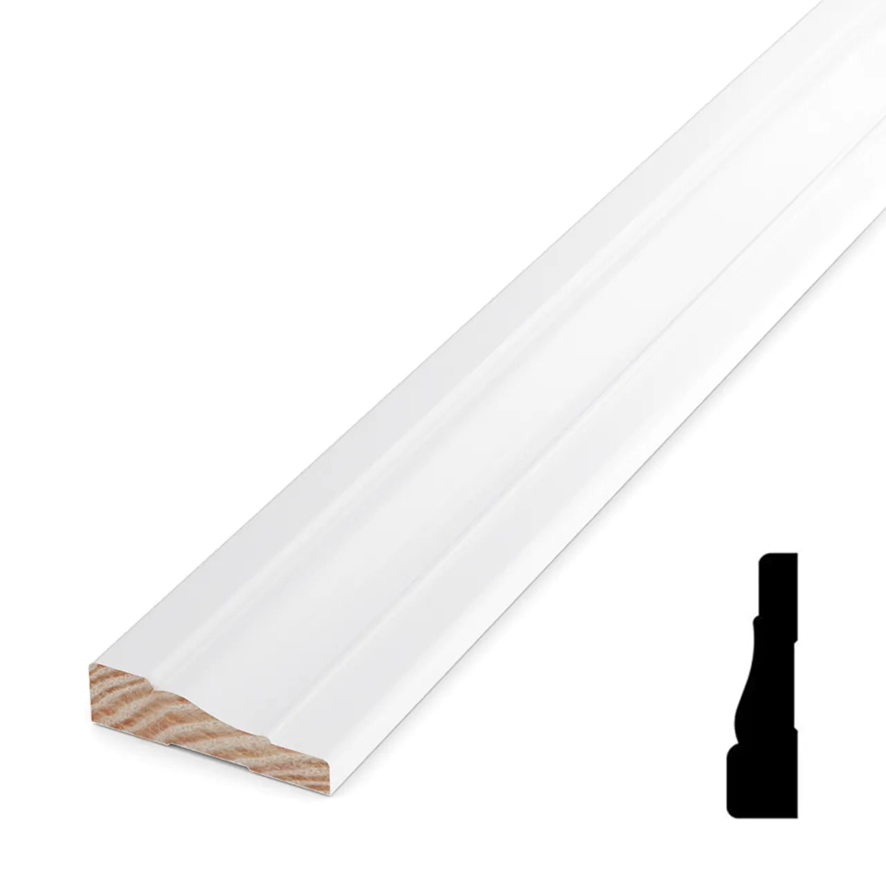 11/16 in. x 2-1/2 in. x 16 ft. Primed Pine Finger Jointed Casing