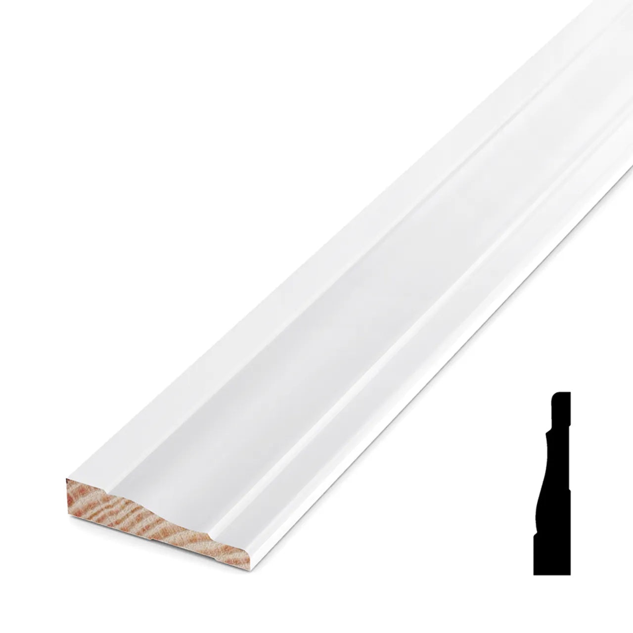 11/16 in. x 3-1/2 in. x 16 ft. Primed Pine Finger Jointed Casing