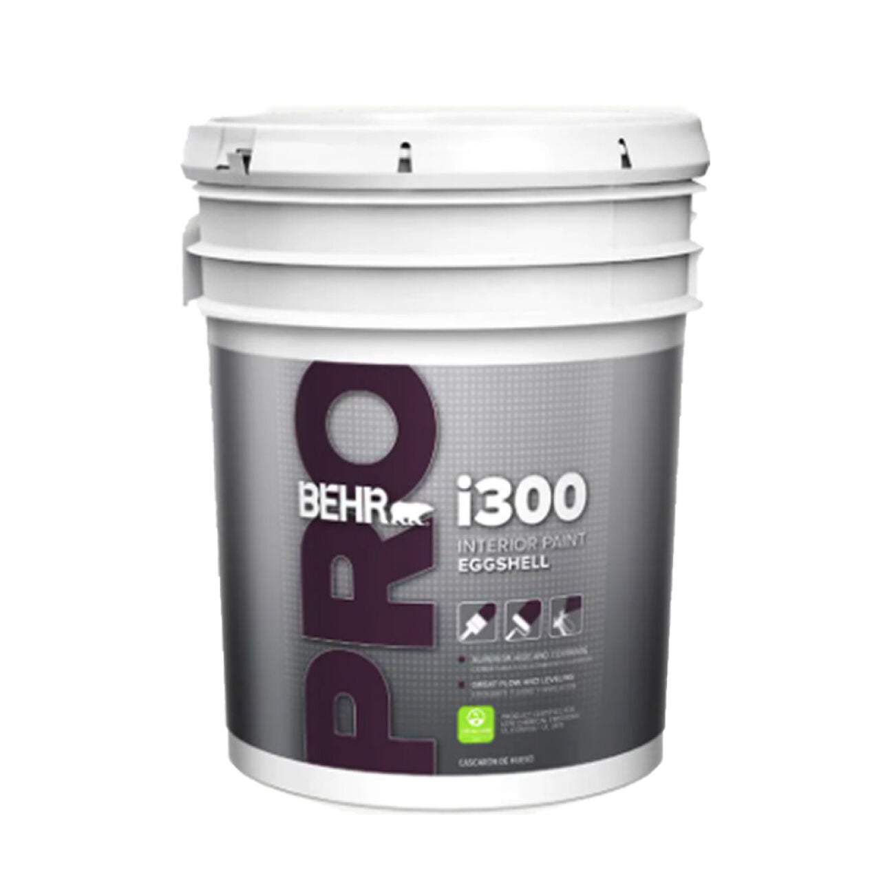 i300 Series 5 gal. Interior Eggshell Paint - White