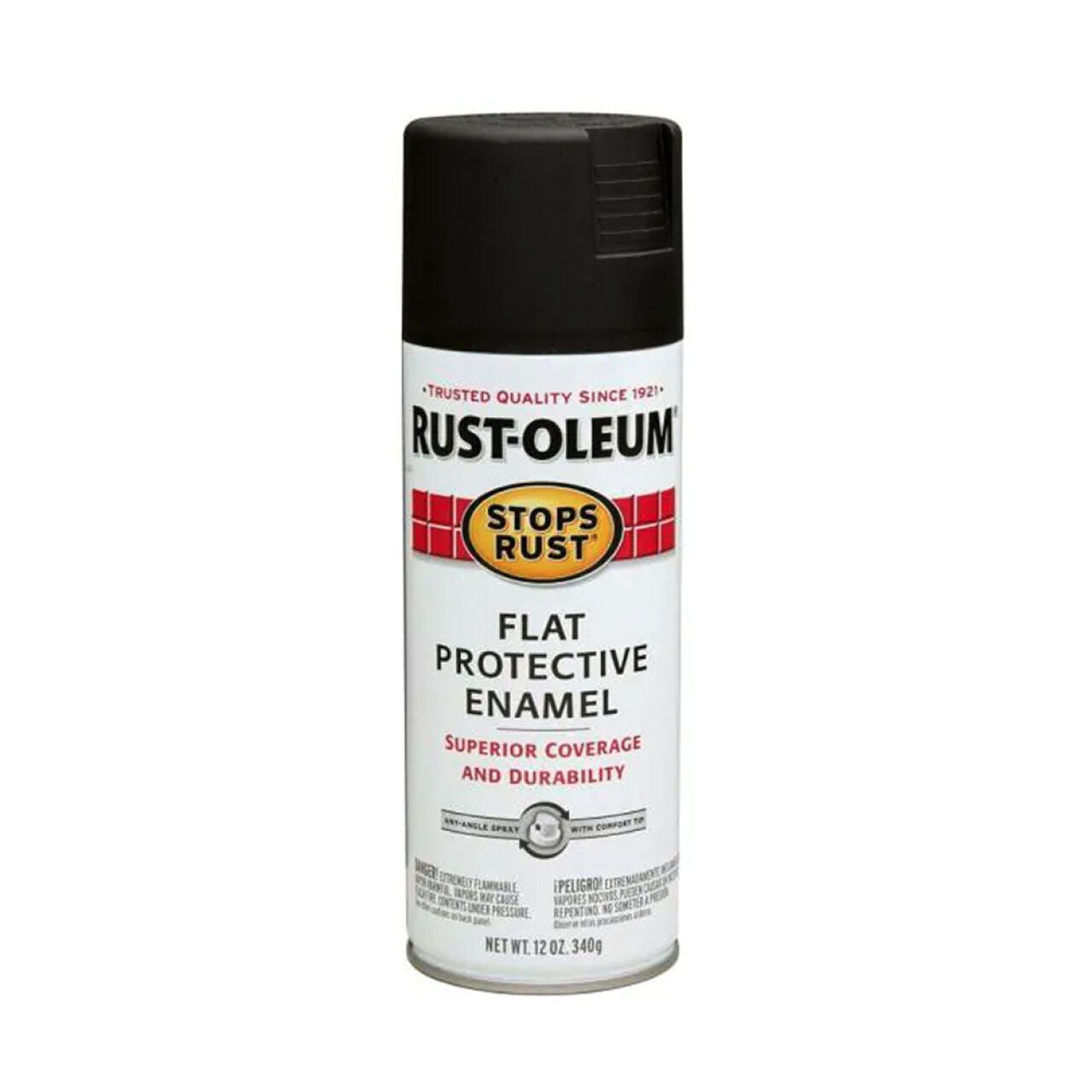 12 oz. Protective Enamel Spray Paint - Flat Black