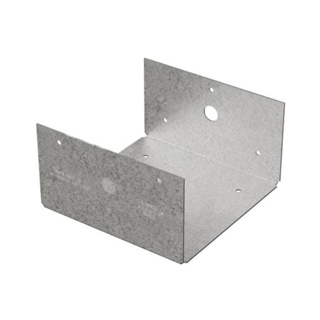 The Go Build Galvanized Post Base offers a 90-degree angle with pre-drilled holes for easy mounting. Finished in gray, its ideal for integrating into building projects and is perfect for use with 4x nominal lumber.