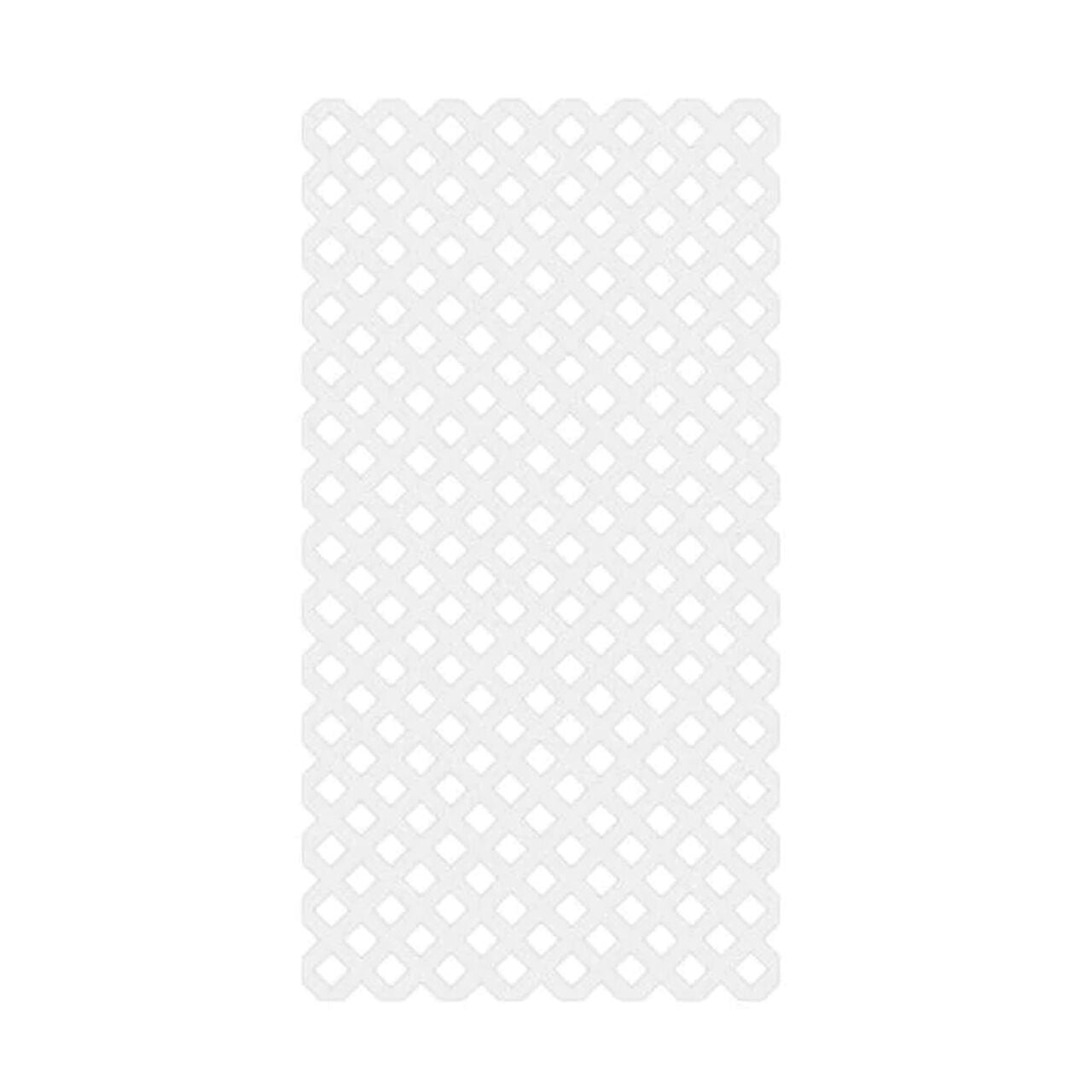 4 ft. x 8 ft. Garden Vinyl Lattice - White