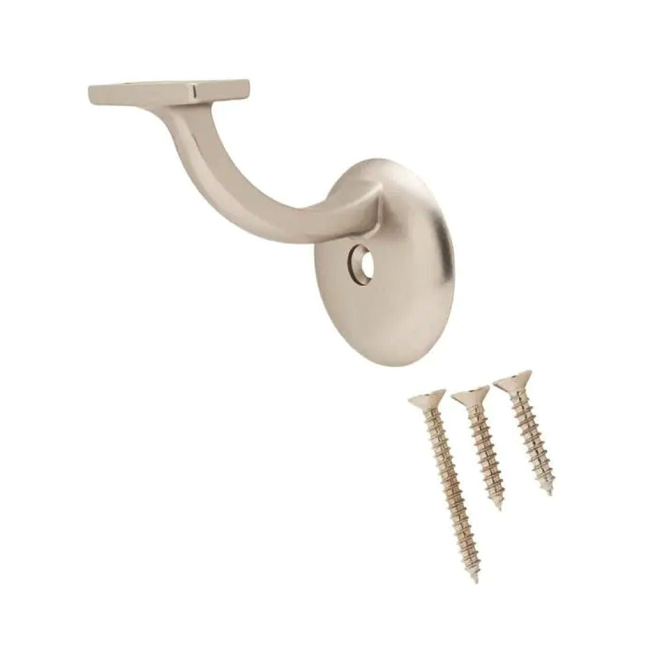 Decorative Handrail Bracket - Satin Nickel