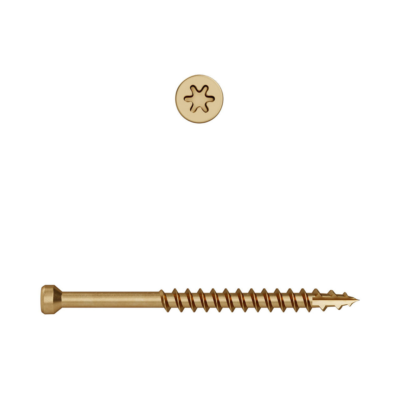 #8 x 1-1/4 in. Star Drive Trim-Head Finish Screw (100/Pack)