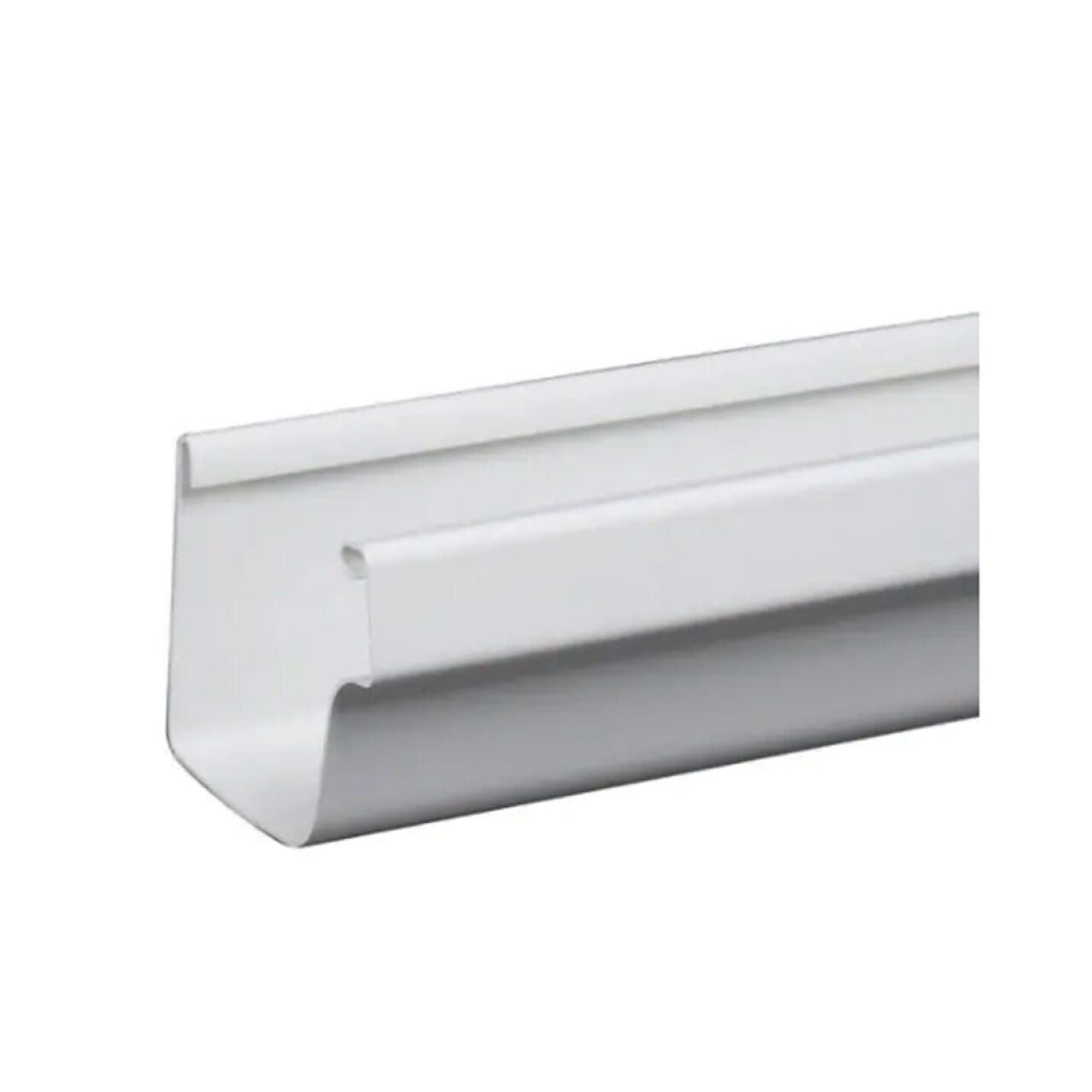 5 in. x 10 ft. Traditional Vinyl Gutter - White