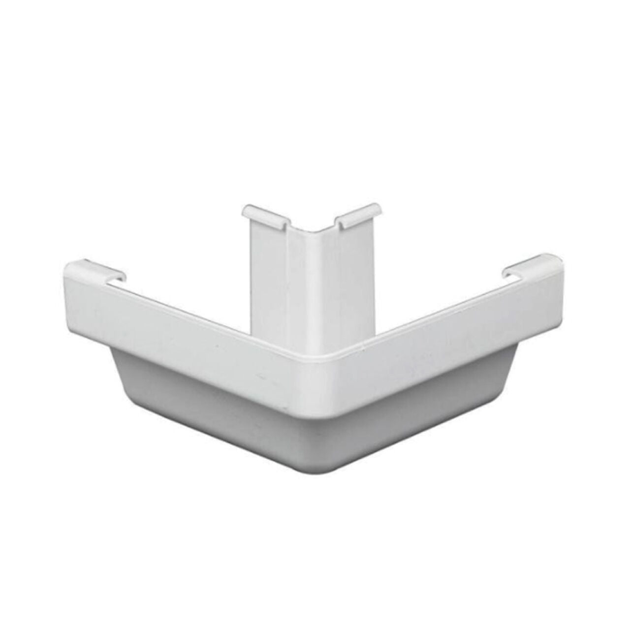 5 in. x 6 in. Vinyl K-Style Outside Corner - White