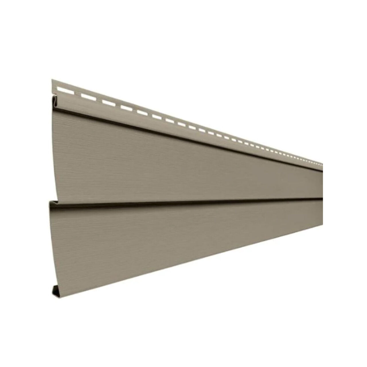 4 in. x 150 in. Double Lap Vinyl Siding - Khaki