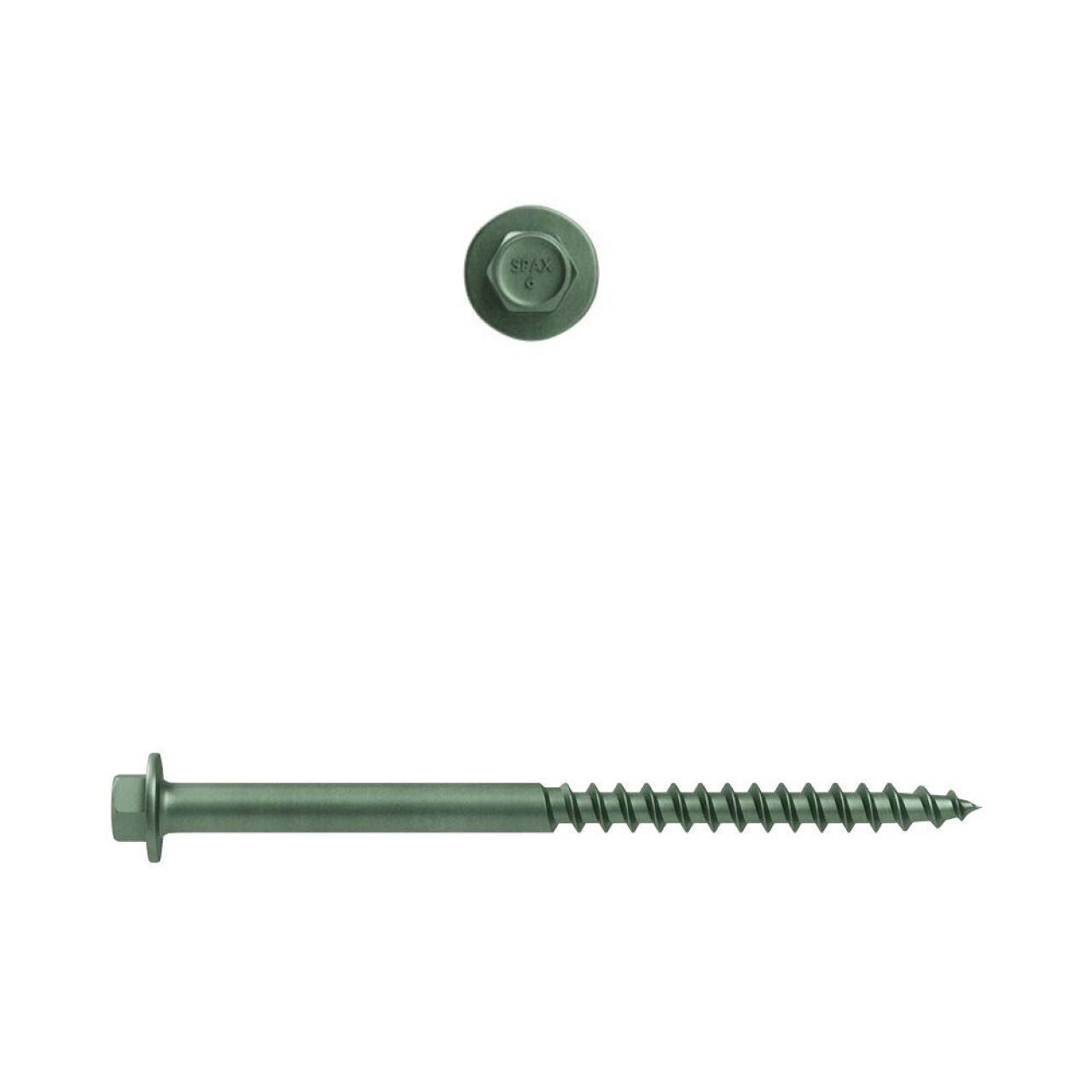 3/8 in. x 6 in. Hex Drive Washer Head High Corrosion Resistant Coating Lag Screw