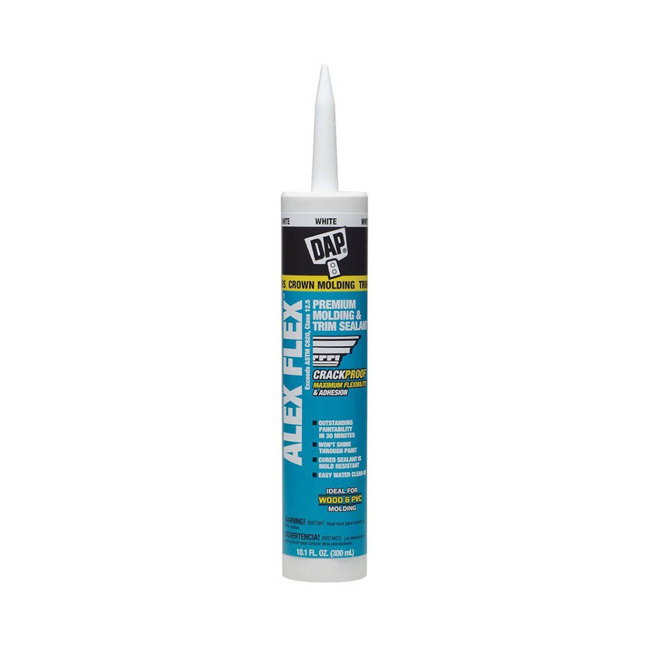 DAP Alex Flex 10.1 oz. Premium Molding & Trim Caulk - White