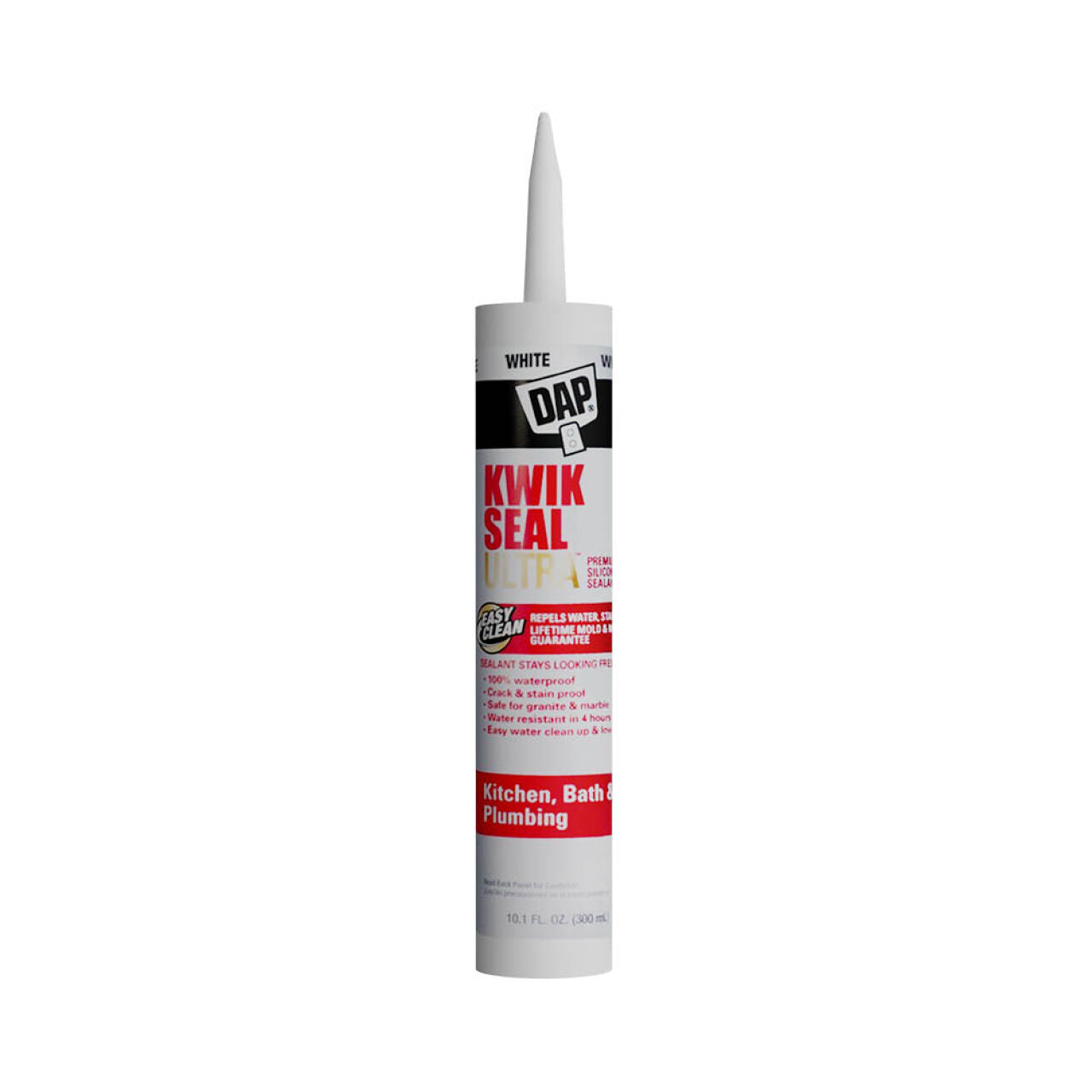 Kwik Seal Ultra 10.1 oz. Advanced Siliconized Kitchen & Bath Caulk - White