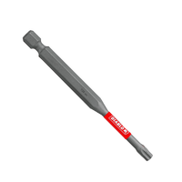 A silver DIABLO DT2535P1 3-1/2 in. #25 Torx Drive Bit with a hex shank is set against a green background, featuring a red label reading Diablo, highlighting its Impact Strong™ design for enhanced durability and reliability.