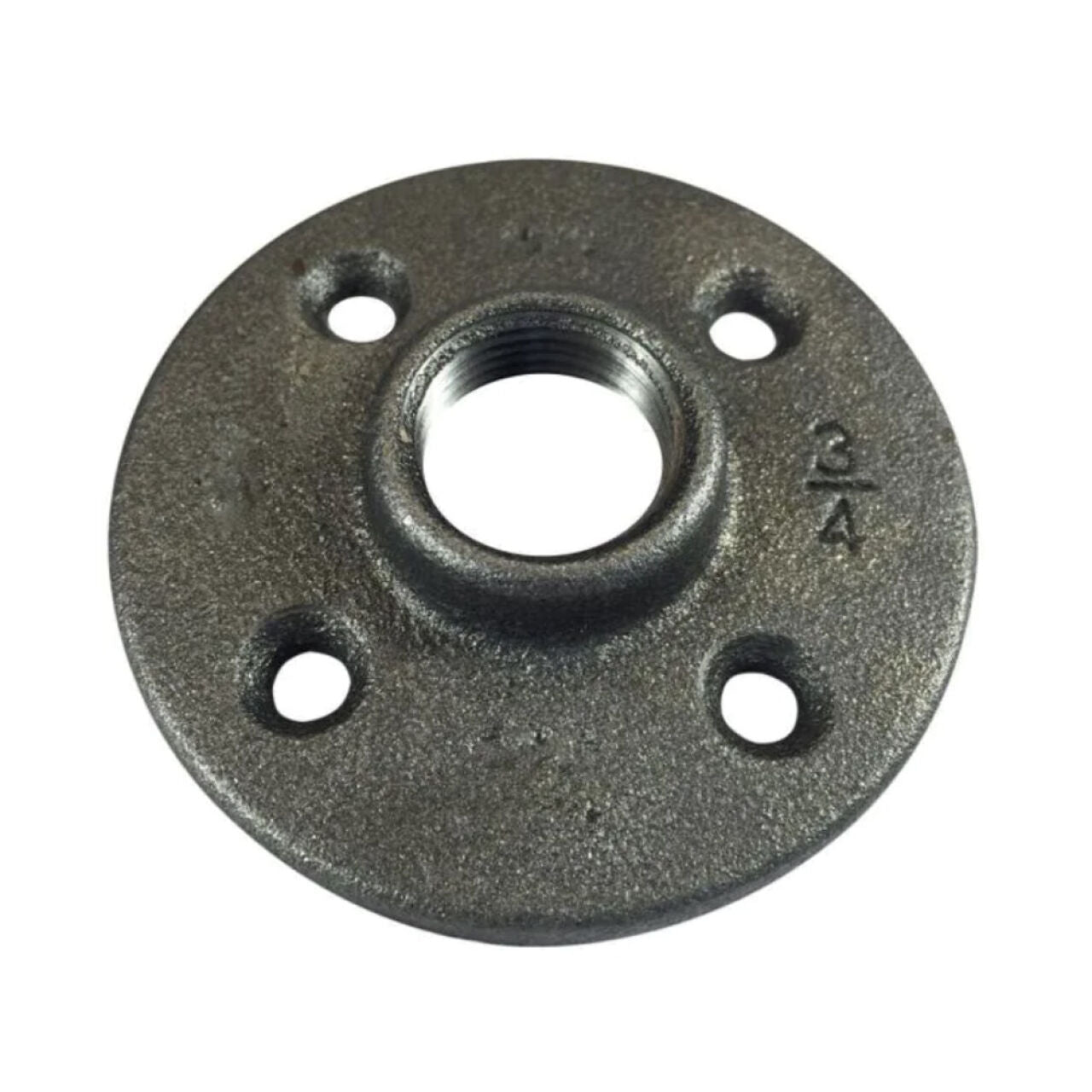 3/4 in. Black Malleable Iron Floor Flange (2/Pack)