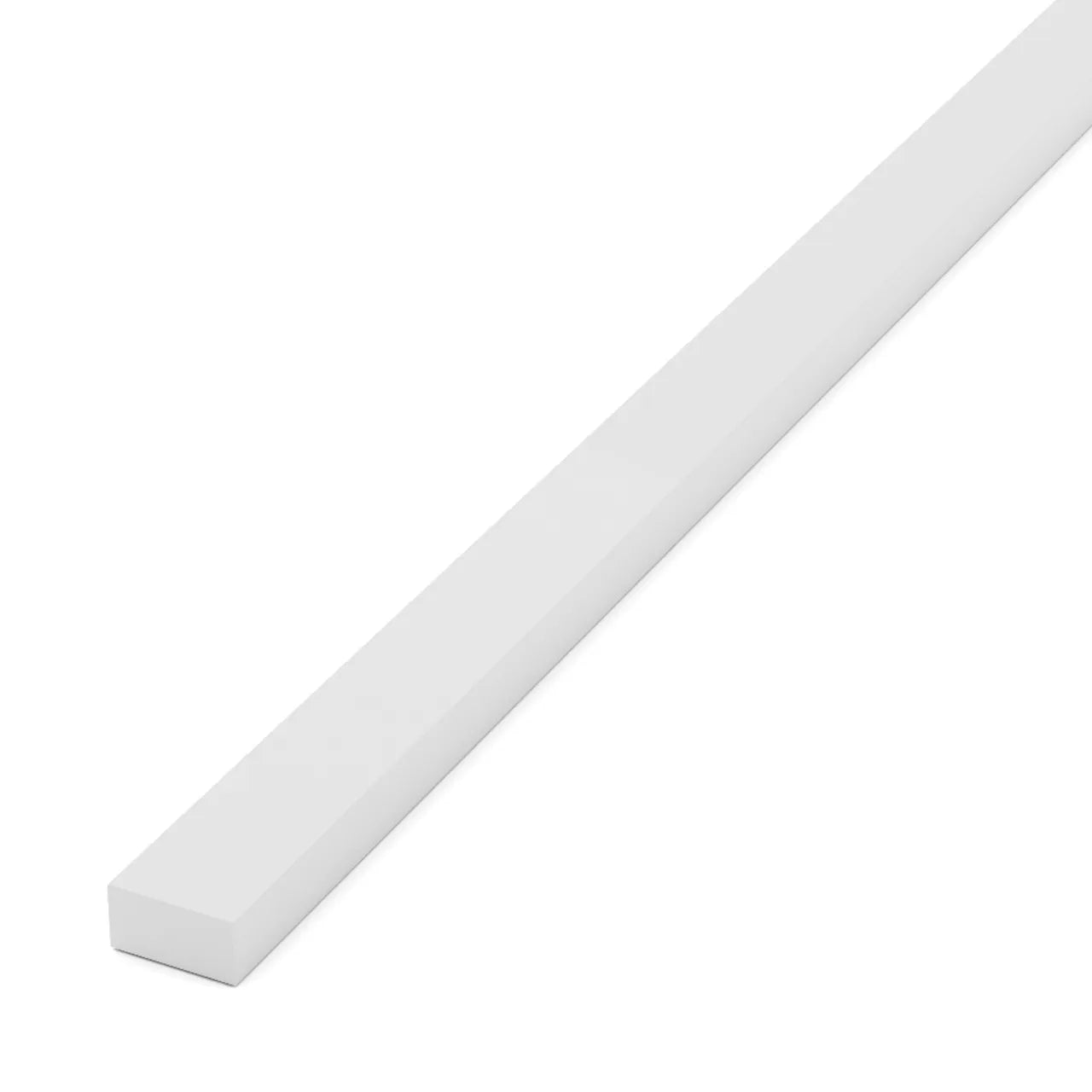 3/4 in. x 2-1/2 in. x 8 ft. Cellular PVC Trim - White