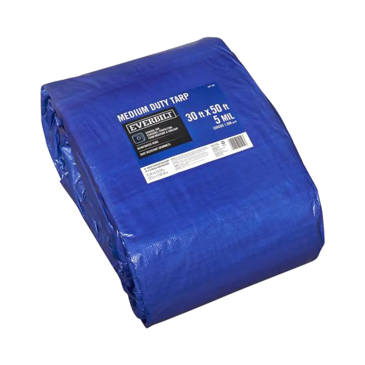 30 ft. x 50 ft. Blue Medium Duty Tarp