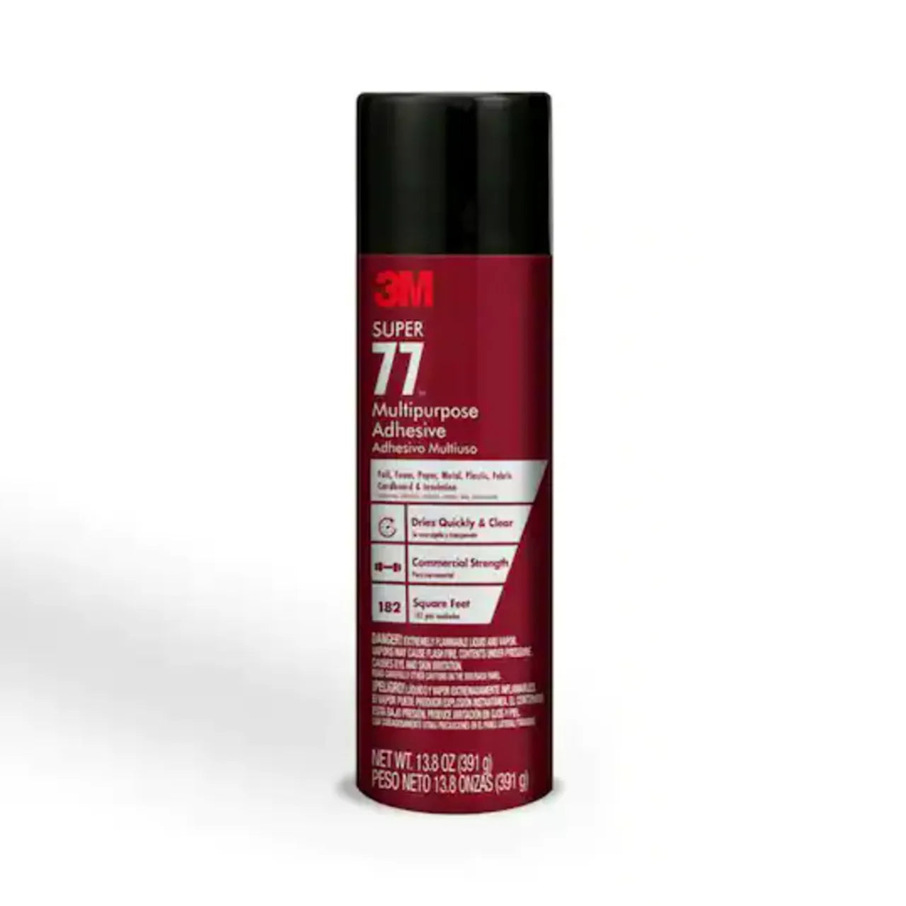 The 13.08 oz. Super 77 Multipurpose Spray Adhesive by Go Build promises a secure bond with quick-drying, commercial strength, and covers 182 sq ft.