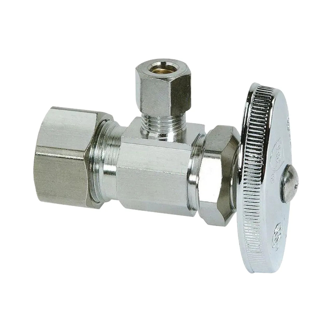 1/2 in. Compression Inlet x 1/4 in. Compression Outlet Multi-Turn Angle Valve