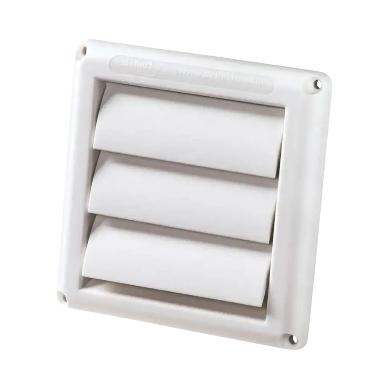 4 in. Louvered Exhaust Hood - White