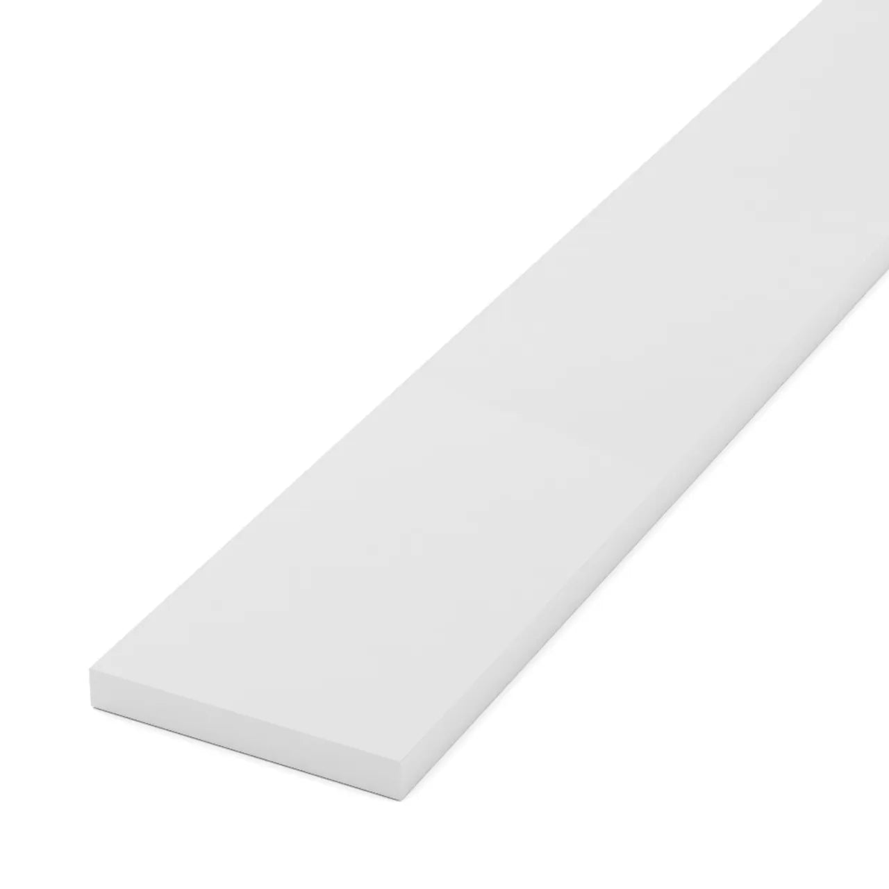 3/4 in. x 7-1/4 in. x 12 ft. Cellular PVC Trim Board - White