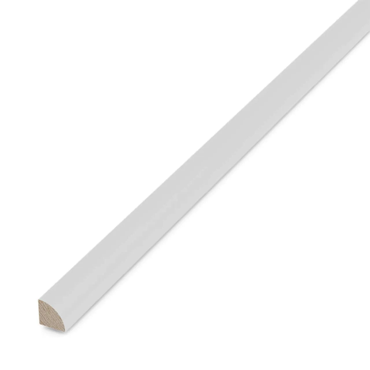 3/4 in. x 3/4 in. x 12 ft. Quarter Round White PVC