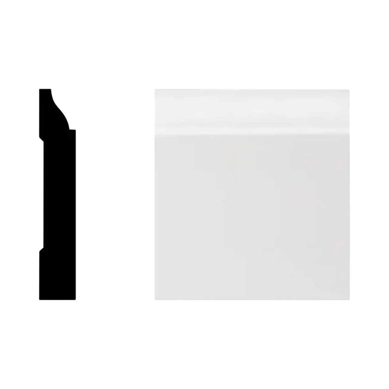 5/8 in. x 3-1/4 in. x 8 ft. Colonial 752 Primed PVC Base Moulding - White