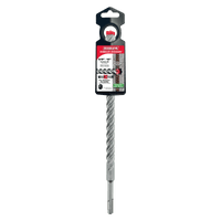 The image shows a DIABLO DMAPL4230 Rebar Demon™ drill bit with a full-carbide head in red packaging, designed for effective drilling through rebar and concrete.