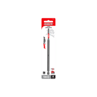 A red and white package contains a Diablo DT206P1 6 #20 Torx drive bit designed for metal cutting, featuring MaxTorque Zone for enhanced impact resistance alongside product information and branding.