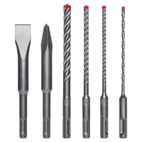 Explore the exceptional durability of the Diablo DIABLO DMAPL9930-S6 6-Piece SDS-Plus Rebar Demon™ set, featuring various shapes like flat, pointed, and twisted designs. With red-tipped twisted bits and uniform handles, theyre built to withstand any challenge.