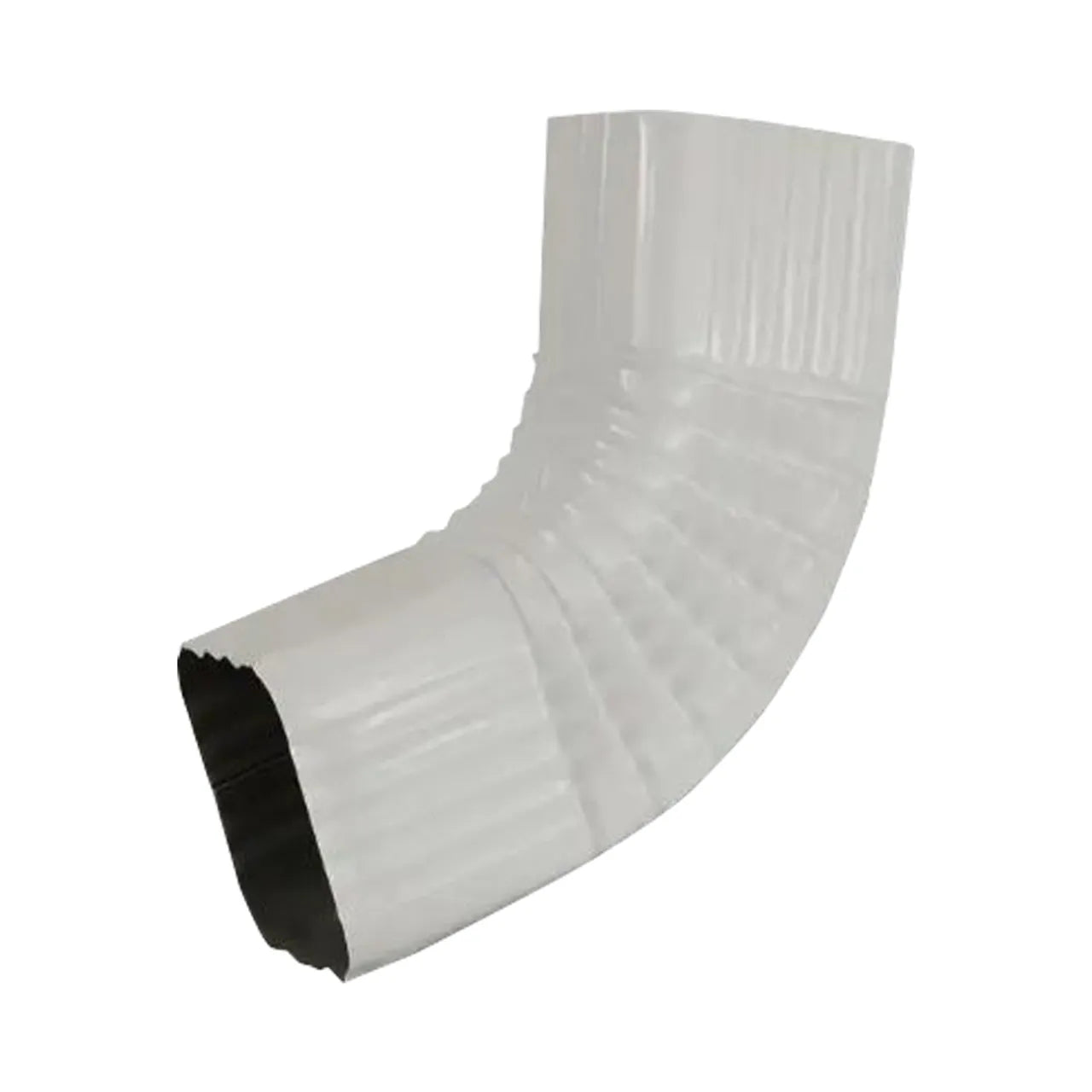 2 in. x 3 in. Aluminum Downspout B Elbow - White