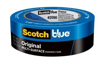 The 3M 2090-48NC Scotch-Blue Painters Tape, measuring 1.88 in. x 60 yds., is blue and designed for multi-surfaces without leaving sticky residue. It has the distinctive black and yellow brand logo and product number #2090 on the label.