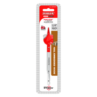 The DIABLO DSPD4070 1-1/4 in. x 6 in. Demo Demon™ Spade Bit, designed for nail-embedded wood, features a red tip and silver body. The packaging highlights its Impact Strong durability and extended life, along with branding details from Diablo.