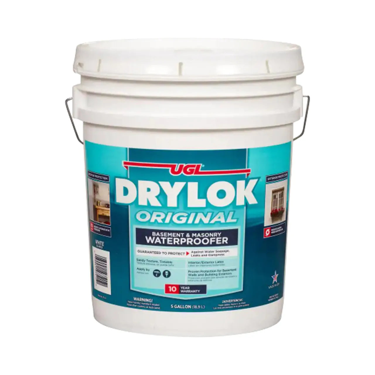 Original 5 gal. Interior/Exterior Basement and Masonry Waterproofer - White Flat Latex