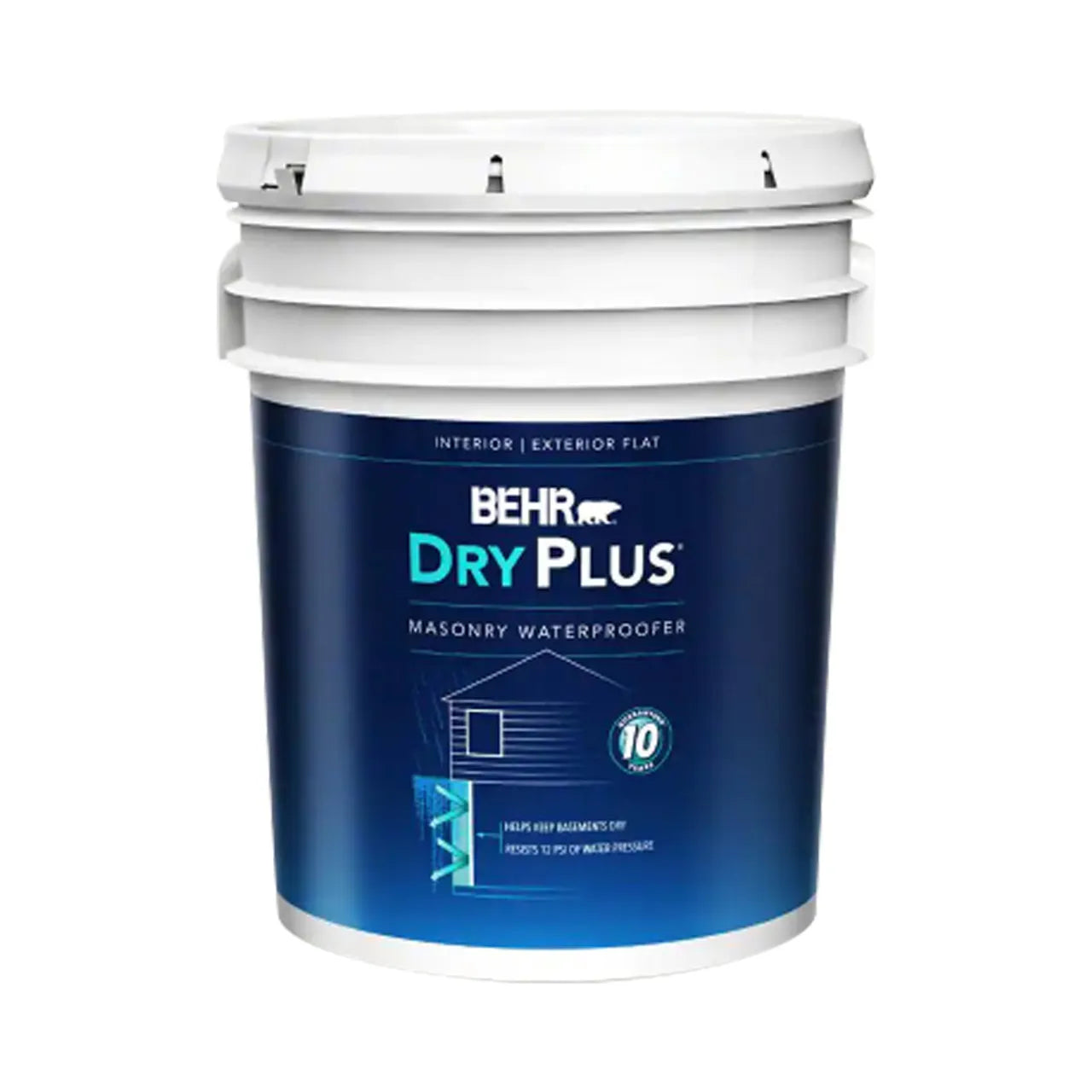 5 gal. Dry Plus Basement & Masonry Waterproofer - Interior/Exterior - Flat White