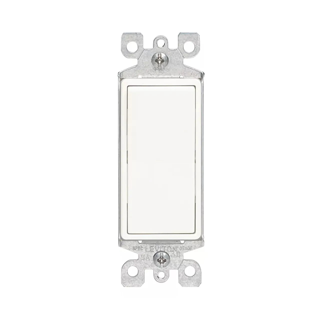 3 Way Quiet Rocker Switch - Decora - White