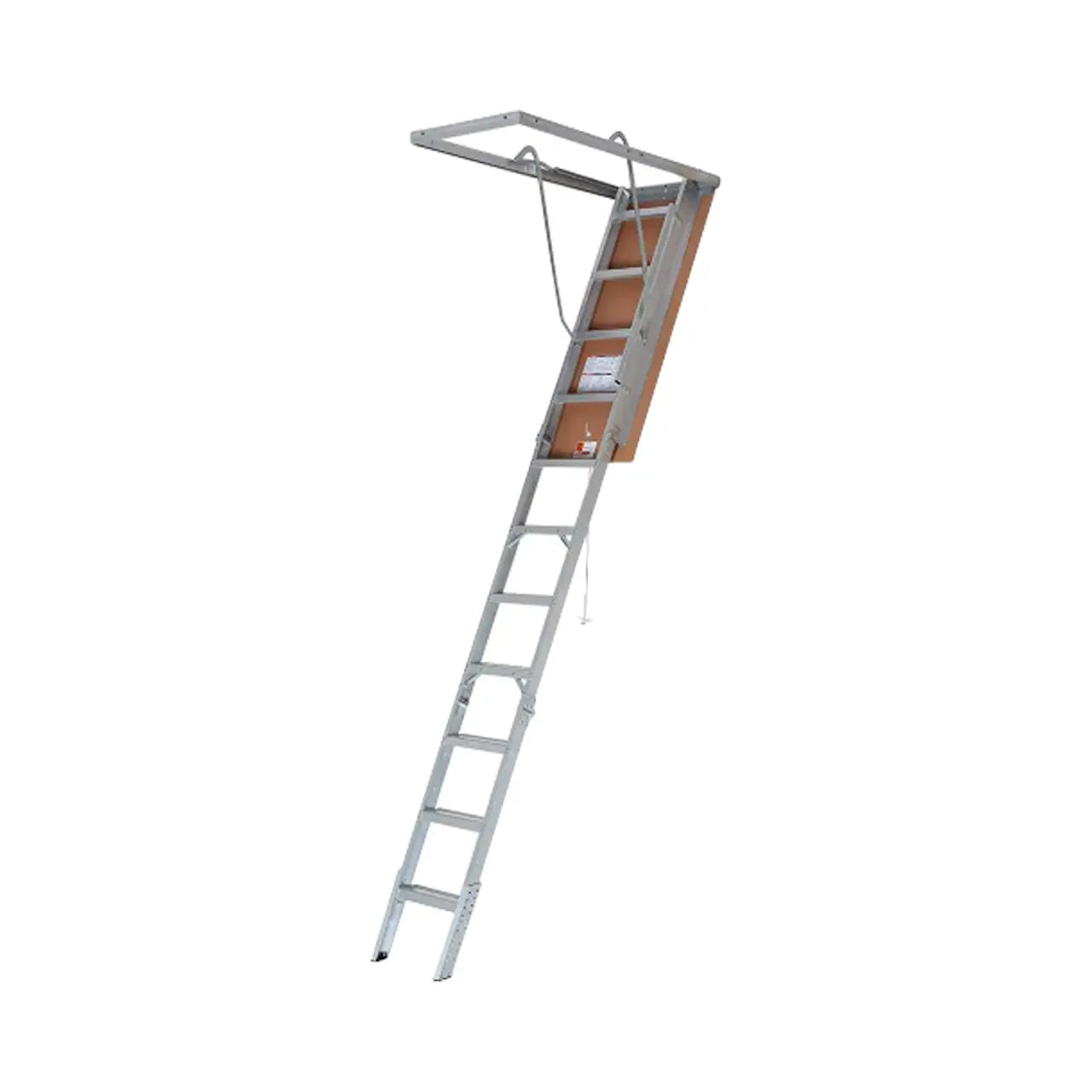 Aluminum 7.75 ft. to 10.25 ft. with 375 lbs. Capacity Attic Ladder