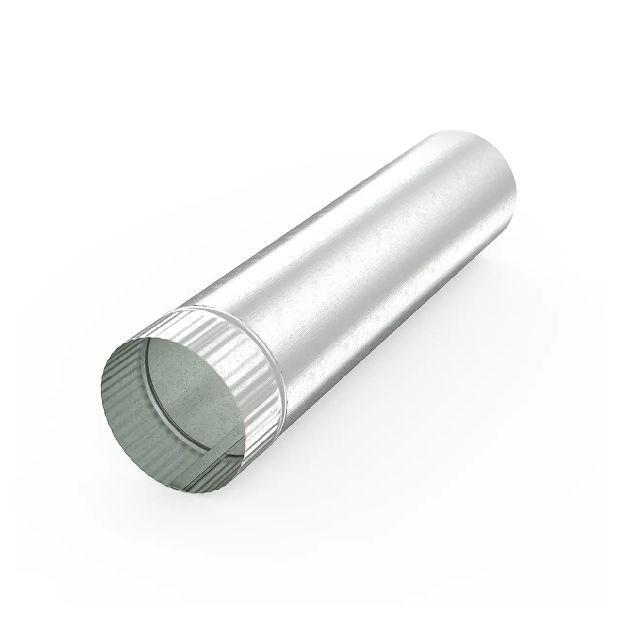 4 in. x 5 ft. Galvanized Duct Pipe - 30 Ga.