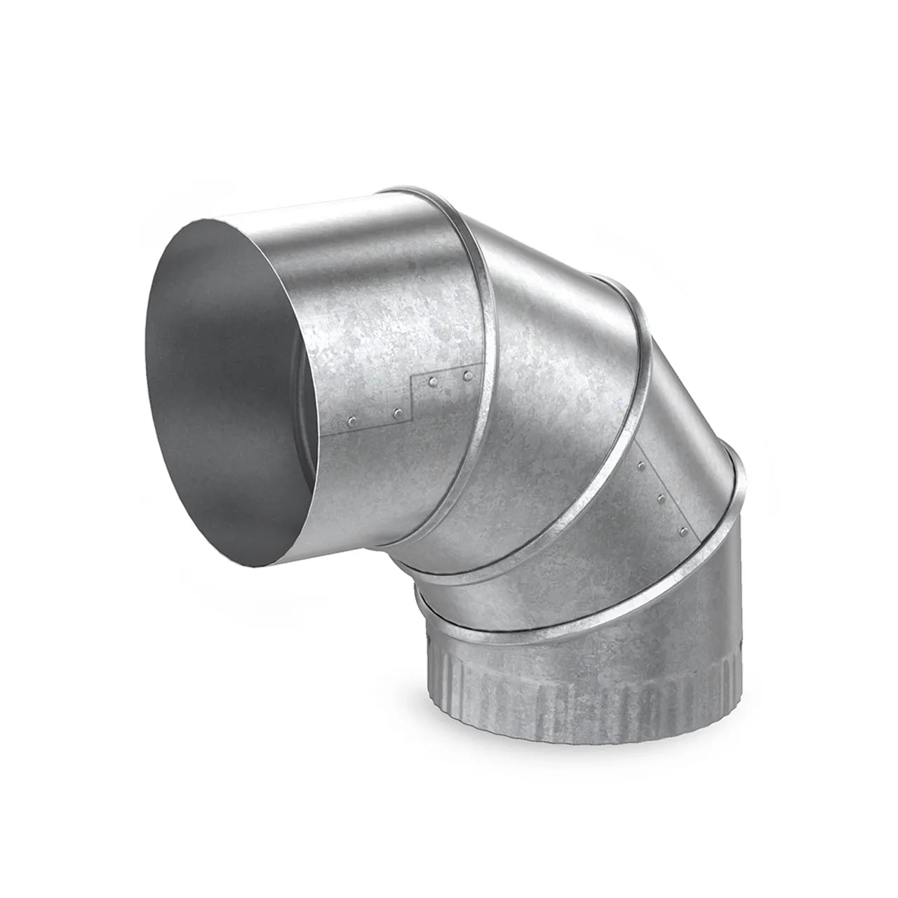 5 in. Adjustable Galvanized Elbow 90-Degree - 30 Ga.