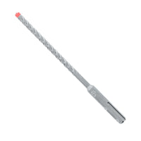 The DIABLO DMAPL4070 Rebar Demon™ SDS-Plus Hammer Drill Bit, featuring a spiraled design and red tip, is ideal for SDS-Max applications and showcased on a white background.