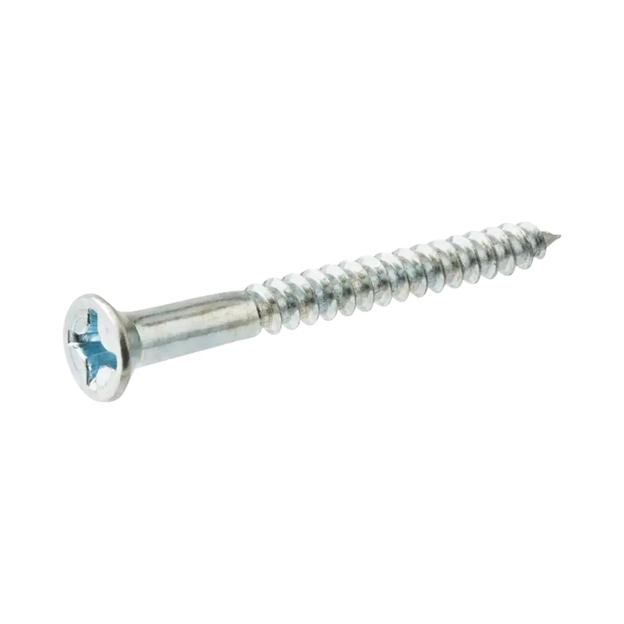 #8 x 1 in. Zinc Plated Phillips Flat Head Wood Screw