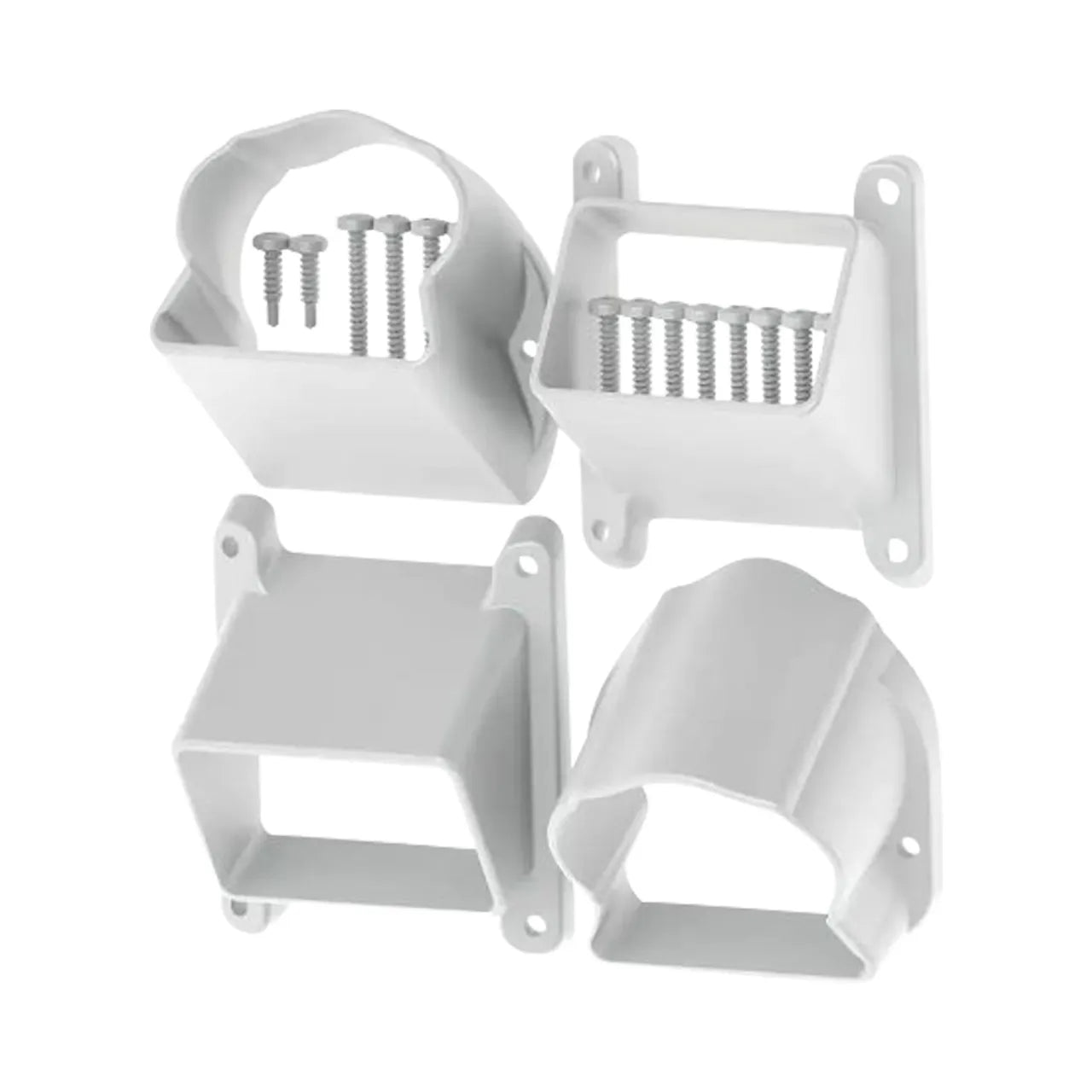 Traditional/Williamsburg Stair 4 Bracket Kit - White