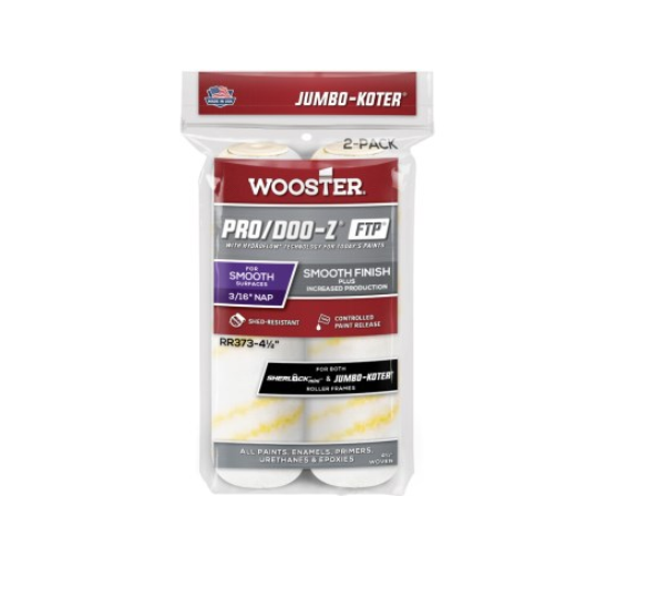 WOOSTER Jumbo-Koter 4-1/2 in. Pro/Doo-Z FTP Roller Cover (2-Pack)