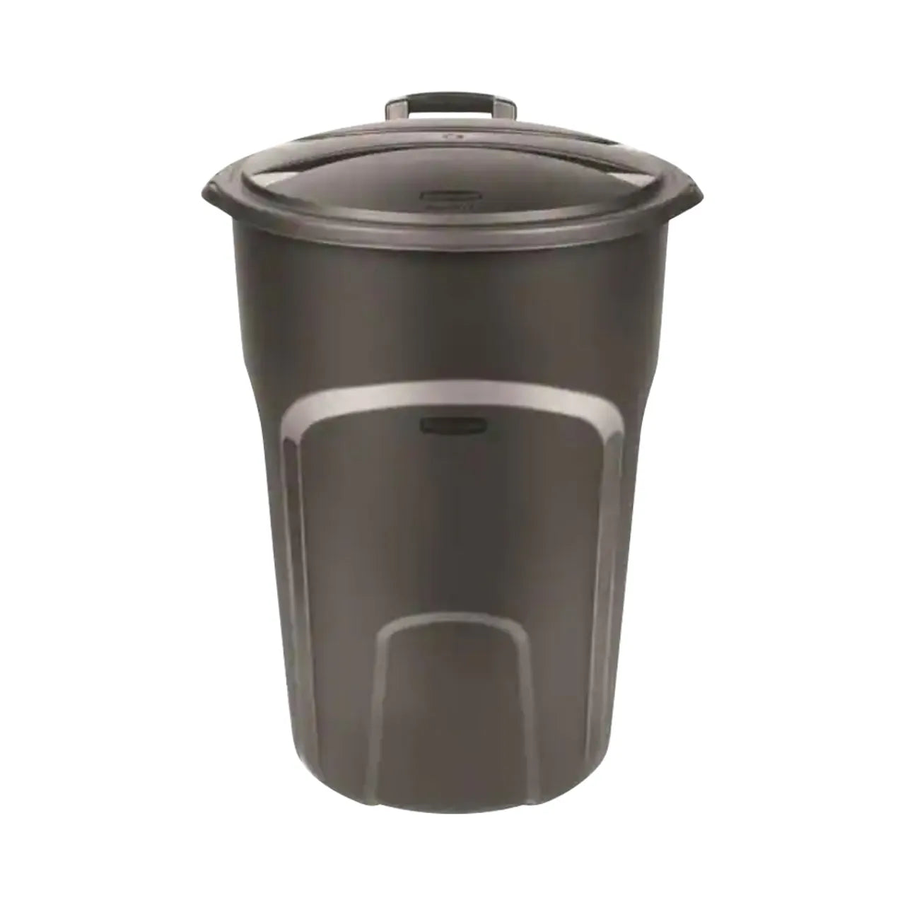 Roughneck 32 gal. Easy Out Wheeled Trash Can in Black with Lid