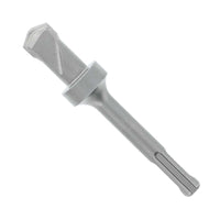 The Diablo DIABLO DMAST1040 depicts a silver chisel bit with a hexagonal shank on a white background. It has a sharp, angled carbide-tipped cutting edge and a cylindrical base for attachment to SDS-Plus power tools.